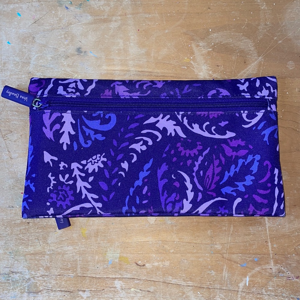 Vera Bradley Double Sided Pencil Case